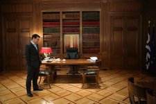 Tsipras in office.jpg